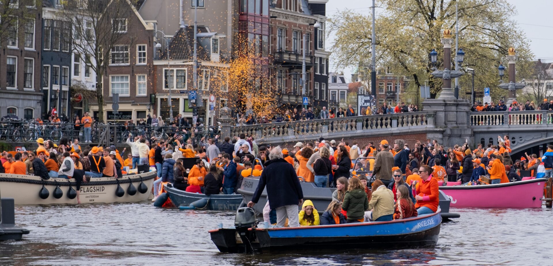 Koningsdag boot Amsterdam